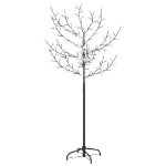 Albero di Natale 120 LED Bianco Caldo Ciliegio in Fiore 150 cm