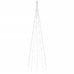 Albero di Natale Pennone Bianco Caldo 310 LED 300 cm