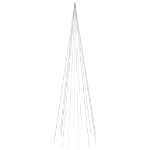 Albero di Natale Pennone Bianco Caldo 732 LED 500 cm