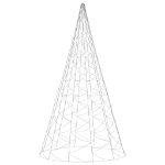 Albero di Natale Pennone Bianco Freddo 3000 LED 800 cm