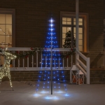 Albero di Natale Pennone Blu 108 LED 180 cm