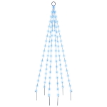 Albero di Natale Pennone Blu 108 LED 180 cm