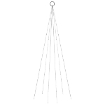 Albero di Natale Pennone Blu 108 LED 180 cm