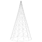 Albero di Natale Pennone Blu 1400 LED 500 cm