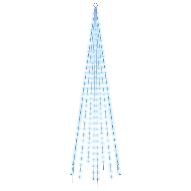 Albero di Natale Pennone Blu 310 LED 300 cm