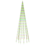 Albero di Natale Pennone Colorato 732 LED 500 cm