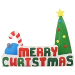 Albero Natale Merry Christmas Gonfiabile con LED 240x188 cm