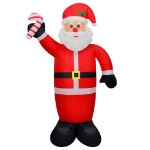 Babbo Natale Gonfiabile con LED 120 cm