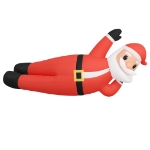 Babbo Natale Sdraiato Gonfiabile di Natale con LED 160 cm