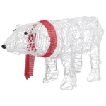 Decorazione Luminosa di Natale Orso 45 LED 71x20x38cm Acrilico