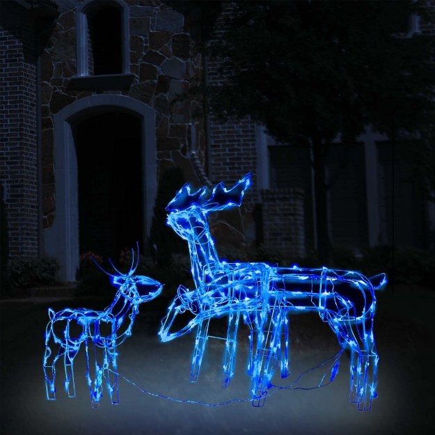 Decorazioni di Natale a Forma di Renne 3 pz 229 LED