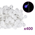 Filo di Luci Sferiche 40 m 400 LED Blu con 8 Funzioni