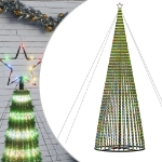 Illuminazione Albero di Natale a Cono 1544LED Colorato 500cm