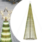 Illuminazione Albero di Natale a Cono 688LED Bianco Caldo 300cm