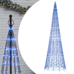 Illuminazione Albero di Natale su Pennone 1534LED Blu 500cm