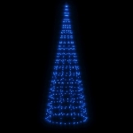 Illuminazione Albero di Natale su Pennone 550LED Blu 300cm