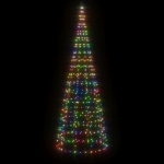 Illuminazione Albero di Natale su Pennone 550LED Colorato 300cm