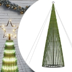 Illuminazione Albero Natale a Cono 1544LED Bianco Caldo 500cm