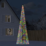 Illuminazione Albero Natale su Pennone 1534LED Colorato 500cm