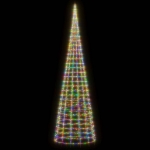 Illuminazione Albero Natale su Pennone 3000LED Colorato 800cm