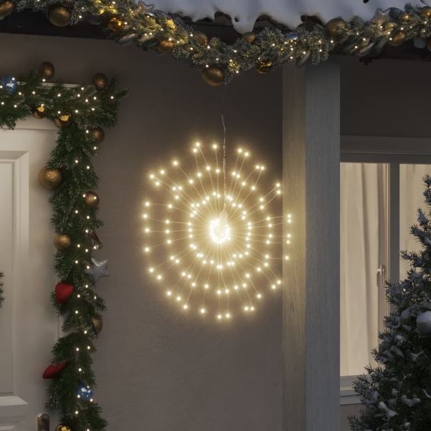 Illuminazioni di Natale Galassia 140 LED 2pz Bianco Caldo 17 cm