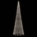 Luce Albero di Natale su Pennone 1534LED Bianco Freddo 500cm