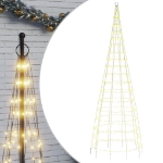 Luce Albero di Natale su Pennone 550LED Bianco Caldo 300cm