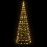 Luce Albero di Natale su Pennone 550LED Bianco Caldo 300cm