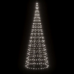 Luce Albero di Natale su Pennone 550LED Bianco Freddo 300cm