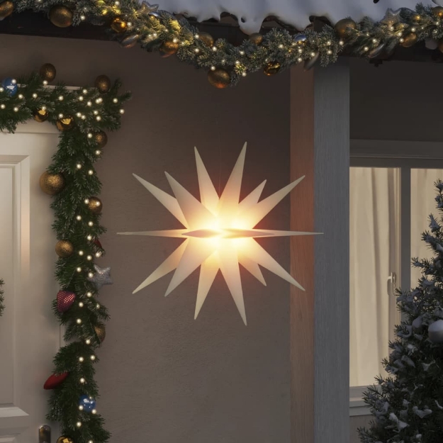 Luci di Natale con LED 3 pz Pieghevoli Bianche 100 cm