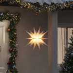 Luci di Natale con LED 3 pz Pieghevoli Bianche 57 cm