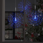 Luci di Natale Fuochi d'Artificio Blu 20 cm 1400 LED