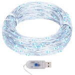 Micro Luci Fatate Sferiche 40m 400 LED Bianco Freddo 8 Funzioni