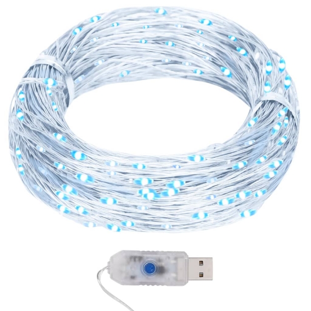 Micro Luci Fatate Sferiche 40m 400 LED Bianco Freddo 8 Funzioni