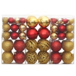 Palline di Natale 100 pz Oro e Rosso Vino 3 / 4 / 6 cm