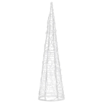 Piramide Decorativa Cono di Luce LED Acrilico Blu 60 cm