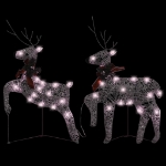 Renne di Natale 2 pz Oro 40 LED