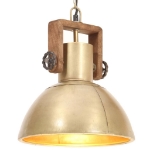 Lampada a Sospensione Industriale 25 W Ottone Rotonda 30 cm E27