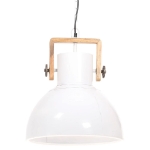 Lampada a Sospensione Industriale 25 W Bianca Rotonda 40 cm E27