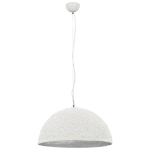 Lampadario da Soffitto Bianco e Argento Ø50 cm E27