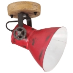 Lampada a Parete 25 W Rosso Anticato 11,5x11,5x25 cm E27