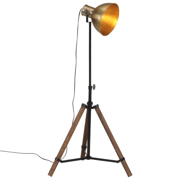 Lampada da Terra 25 W Ottone Anticato 75x75x90-150 cm E27