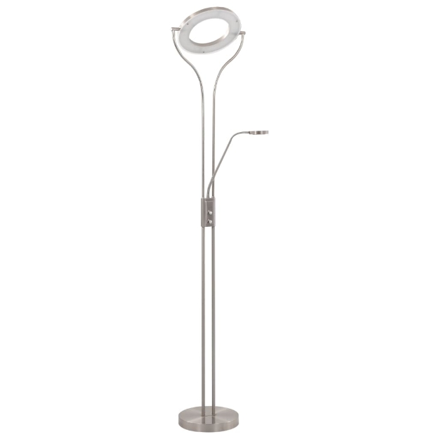 Lampada a Stelo 18 W Argento 180 cm Dimmerabile