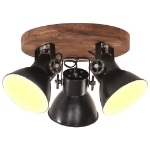 Lampada a Sospensione Industriale 25 W Nero 42x27 cm E27