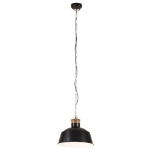 Lampada a Sospensione Industriale 32 cm Nera E27