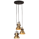 Lampada Pensile 25 W Ottone Anticato 30x30x100 cm E27