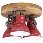 Lampada da Soffitto 25 W Rosso Anticato 35x35x25 cm E27