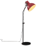 Lampada da Terra 25 W Rosso Anticato 30x30x90-150 cm E27