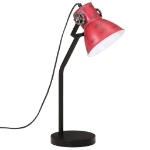 Lampada da Scrivania 25 W Rosso Anticato 17x17x60 cm E27