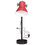 Lampada da Scrivania 25 W Rosso Anticato 15x15x55 cm E27